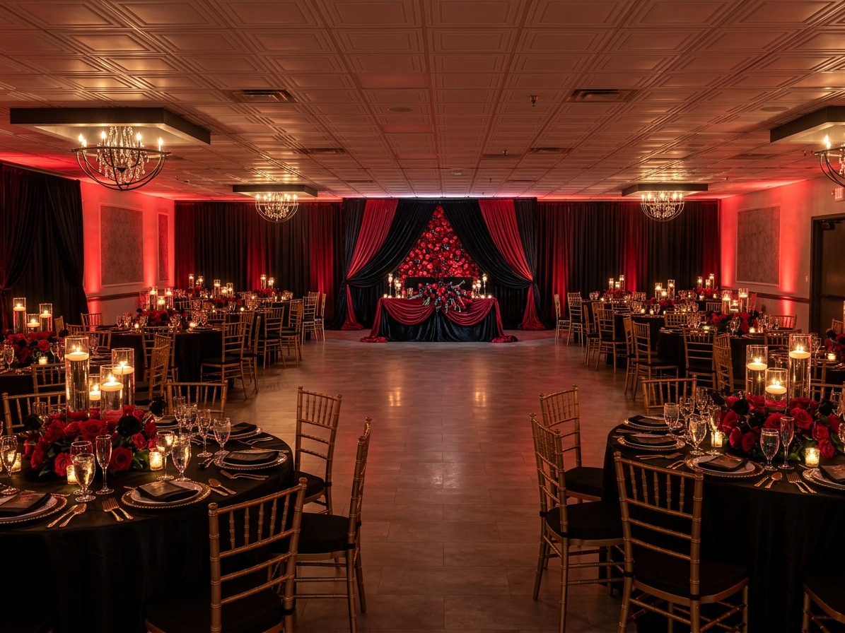 Bright modern reception hall at Celebration Event and Venue